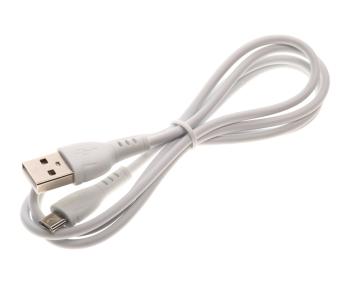 96 р. Кабель USB Type C 1м BOROFONE BOROFONE bx51 белый  с доставкой в г. Вологда. Увеличить фотографию 1