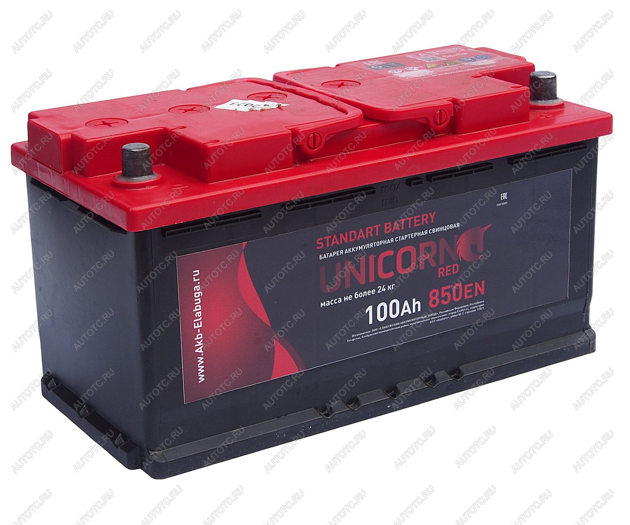 14 299 р. Аккумулятор UNICORN Red EFB 100Ач обратная полярность UNICORN 6ст100(0)  с доставкой в г. Вологда