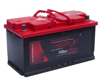 14 299 р. Аккумулятор UNICORN Red EFB 100Ач обратная полярность UNICORN 6ст100(0)  с доставкой в г. Вологда. Увеличить фотографию 2