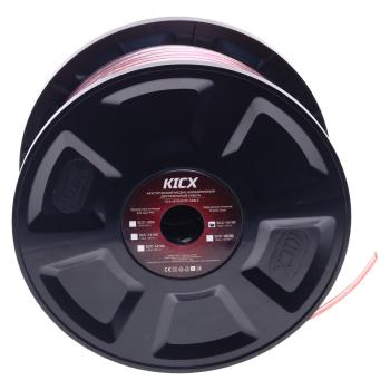 4 649 р. Кабель акустический 16Ga (2х1.5мм) 100м бухта KICX KICX scc-16100 бухта 100м.  с доставкой в г. Вологда. Увеличить фотографию 1