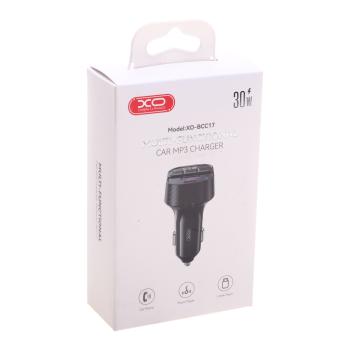 1 039 р. Устройство зарядное в прикуриватель с трансмиттером (bluetooth,hands free) XO XO bcc17 black  с доставкой в г. Вологда. Увеличить фотографию 4