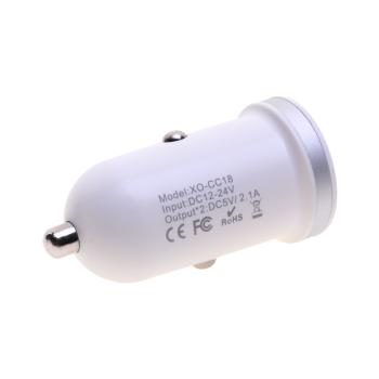 299 р. Устройство зарядное в прикуриватель 2USB 12V XO XO cc18 white  с доставкой в г. Вологда. Увеличить фотографию 2