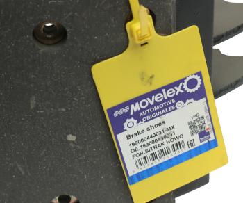 2 599 р. Колодка тормозная SITRAK HOWO передние с накладками (1шт.) MOVELEX MOVELEX 199000440031-mx  с доставкой в г. Вологда. Увеличить фотографию 5