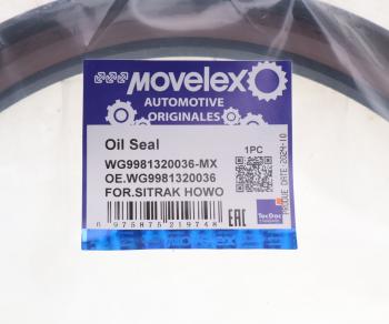 749 р. Сальник SITRAK HOWO хвостовика редуктора (85x145x36) (мост AC13) MOVELEX MOVELEX wg9981320036-mx  с доставкой в г. Вологда. Увеличить фотографию 3