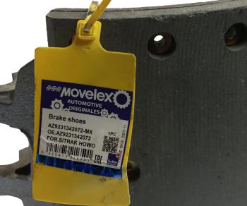 3 289 р. Колодки тормозные SITRAK HOWO задние с накладками (1шт.) MOVELEX MOVELEX az9231342072-mx  с доставкой в г. Вологда. Увеличить фотографию 5