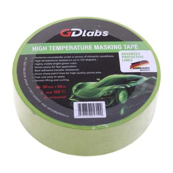 275 р. Скотч малярный 36ммх50мм зеленый (до 100C) GDlabs GDlabs gdl-1360.36  с доставкой в г. Вологда. Увеличить фотографию 1