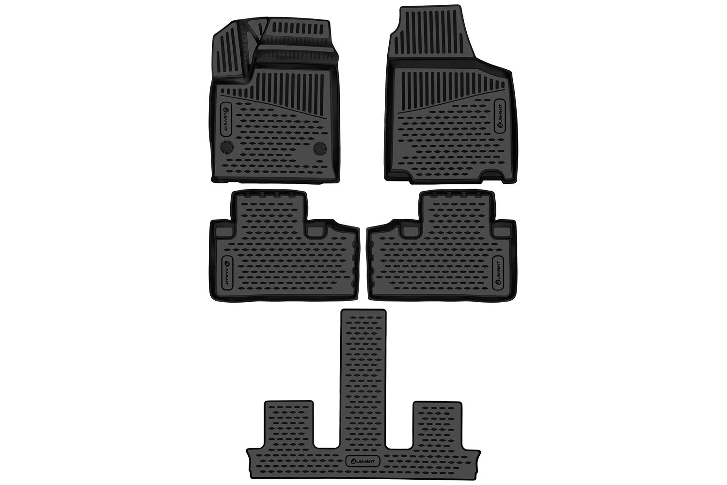 2 799 р.  Коврики 3D в салон Element Aito M7 1 (2021-2025) (черные)  с доставкой в г. Вологда
