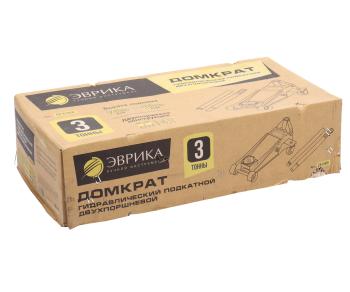 9 649 р. Домкрат подкатной 3т 140-460мм двухпоршневой ЭВРИКА ЭВРИКА er-81020  с доставкой в г. Вологда. Увеличить фотографию 3
