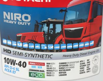 8 349 р. Масло дизельное NIRO HD CI-4SLE7 10W40 псинт.19л TOTACHI TOTACHI 1d120  с доставкой в г. Вологда. Увеличить фотографию 2