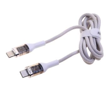 779 р. Кабель USB Type C-USB Type C 1м THREEKEY THREEKEY tk-nb05 60w white  с доставкой в г. Вологда. Увеличить фотографию 1