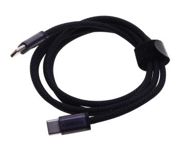 579 р. Кабель USB Type C-USB Type C 1м THREEKEY THREEKEY tk-nb07 60w black  с доставкой в г. Вологда. Увеличить фотографию 1