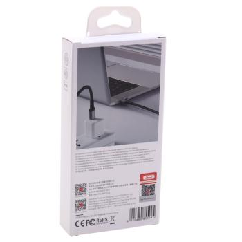 669 р. Кабель USB Type C-USB Type C 1м XO XO nb-q264a black  с доставкой в г. Вологда. Увеличить фотографию 3