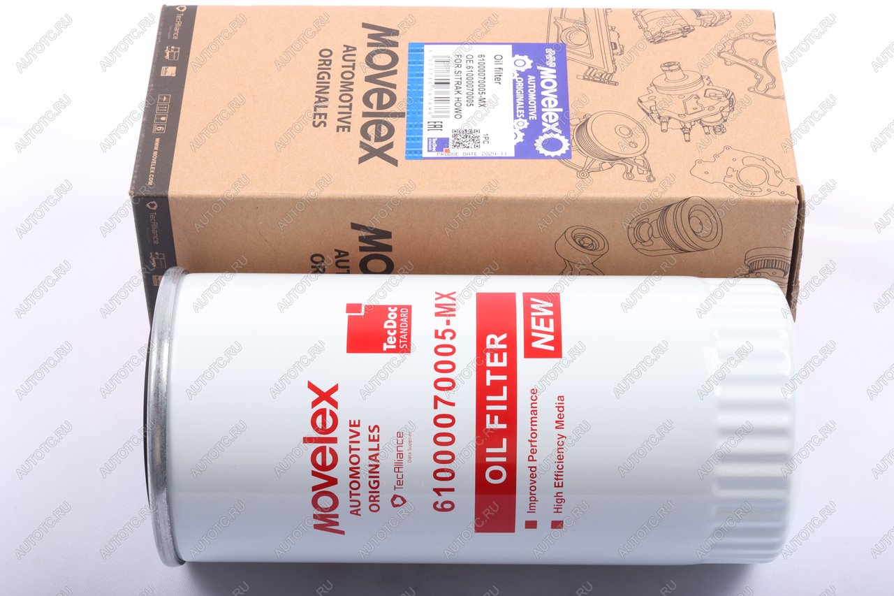 399 р. Фильтр масляный SITRAK HOWO дв.WD615,WP10,D10 MOVELEX MOVELEX 61000070005-mx  с доставкой в г. Вологда