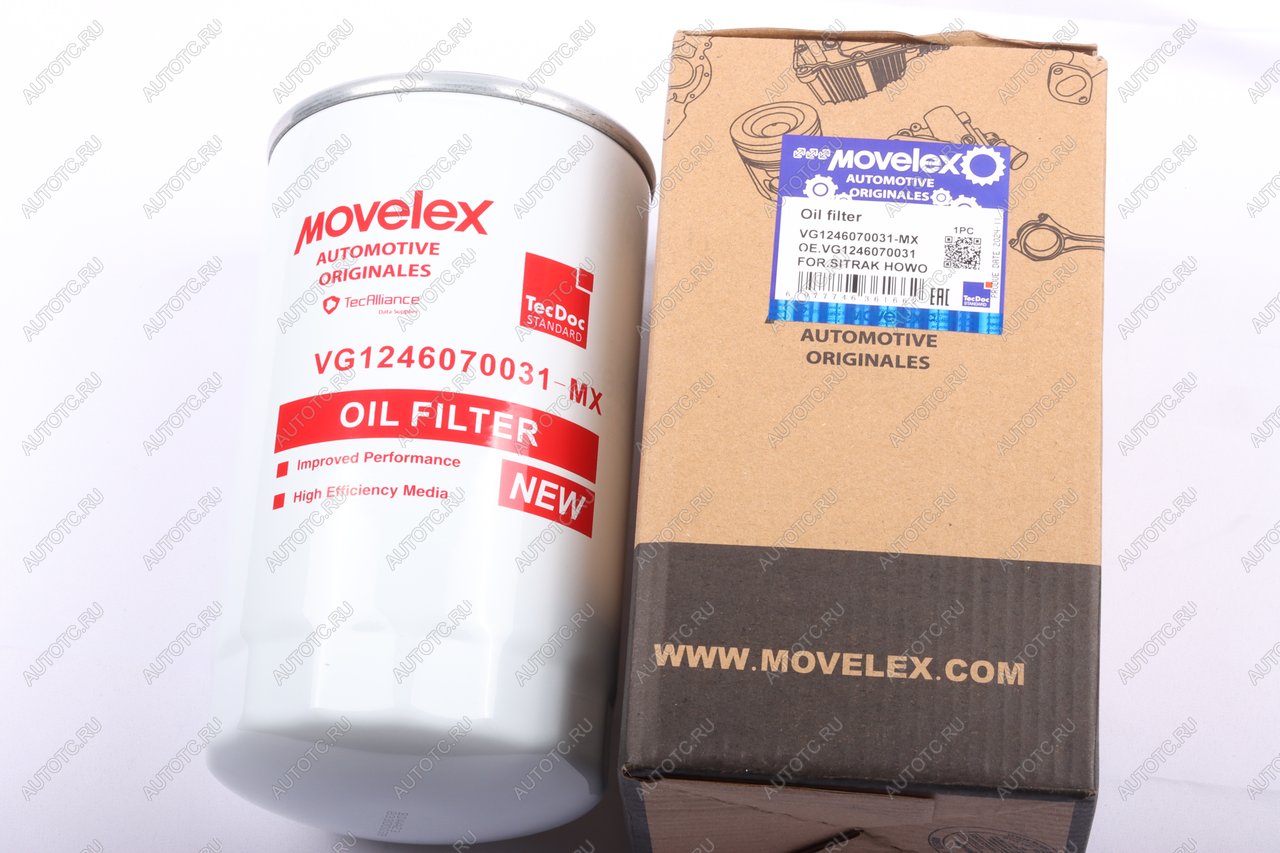 769 р. Фильтр масляный SITRAK HOWO дв.D12 MOVELEX MOVELEX vg1246070031-mx  с доставкой в г. Вологда
