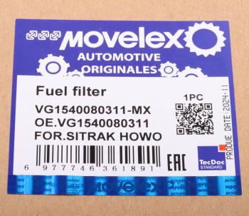 1 079 р. Фильтр топливный SITRAK HOWO грубой очистки PreLine 420 MOVELEX MOVELEX vg1540080311-mx  с доставкой в г. Вологда. Увеличить фотографию 9