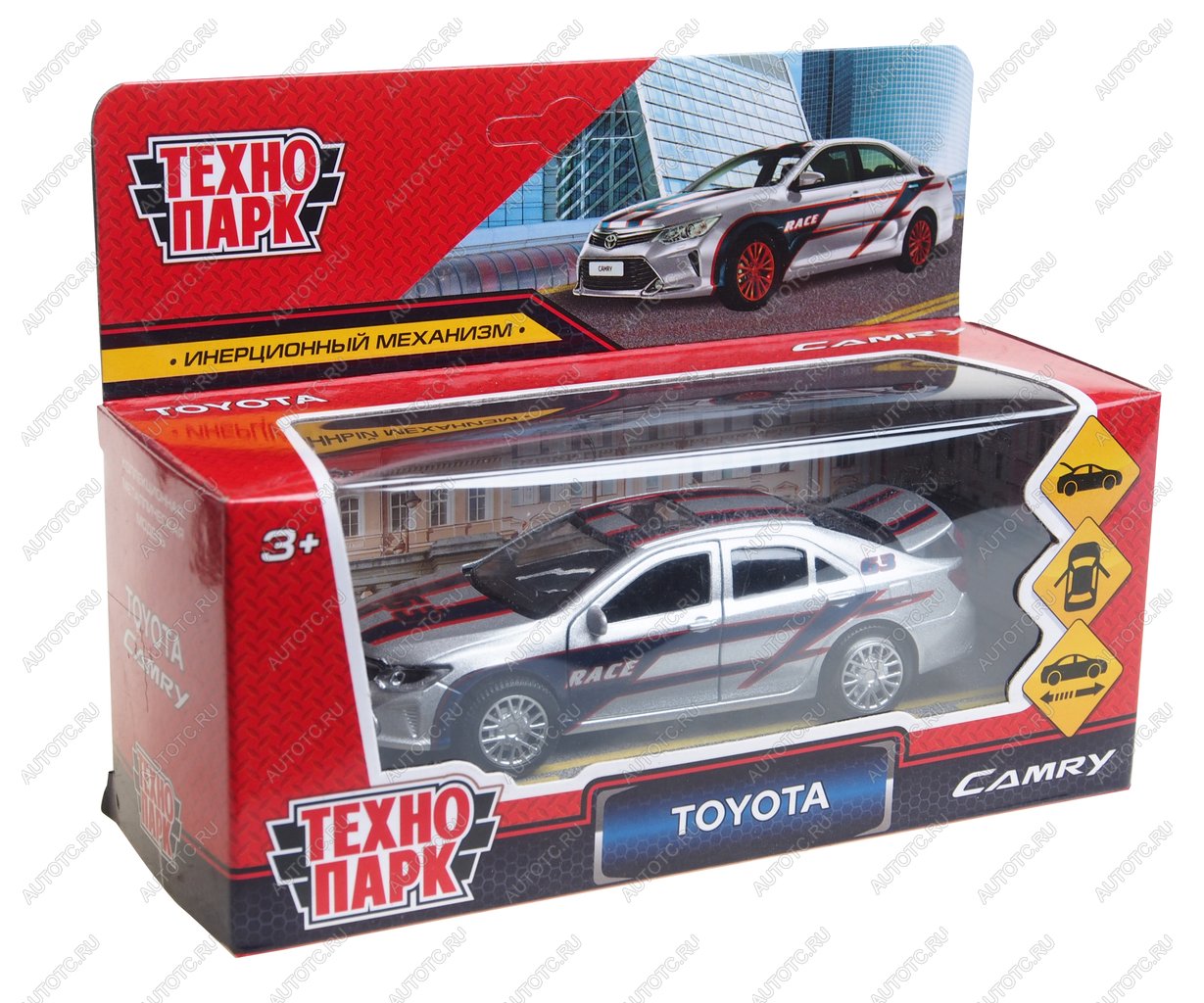 1 199 р. Модель автомобиля TOYOTA Camry металлическая 1:43 ТЕХНОПАРК ТЕХНОПАРК camry-s  с доставкой в г. Вологда