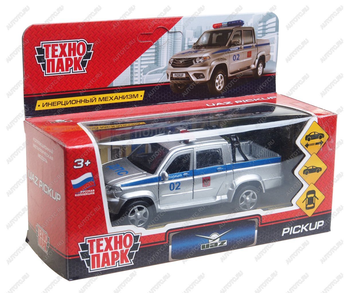 1 559 р. Модель автомобиля UAZ PICKUP металлическая 1:43 ТЕХНОПАРК ТЕХНОПАРК pickup-p  с доставкой в г. Вологда
