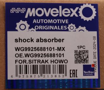 3 999 р. Амортизатор SITRAK HOWO задний MOVELEX MOVELEX wg9925688101-mx  с доставкой в г. Вологда. Увеличить фотографию 8