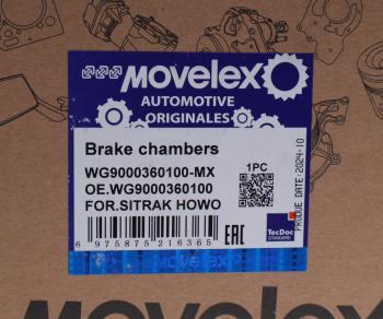1 429 р. Камера тормоза SITRAK HOWO SHAANXI SHACMAN переднего левая MOVELEX MOVELEX wg9000360100-mx  с доставкой в г. Вологда. Увеличить фотографию 4