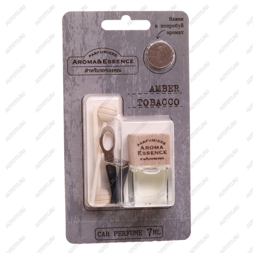 190 р. Ароматизатор на дефлектор (amber tobacco) с деревянной крышкой 7г Aroma & Essence FOUETTE FOUETTE aed-08  с доставкой в г. Вологда