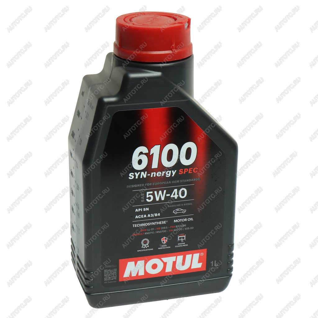 1 139 р. Масло моторное 6100 SYNERGIE 5W40 псинт.1л MOTUL MOTUL 112925  с доставкой в г. Вологда