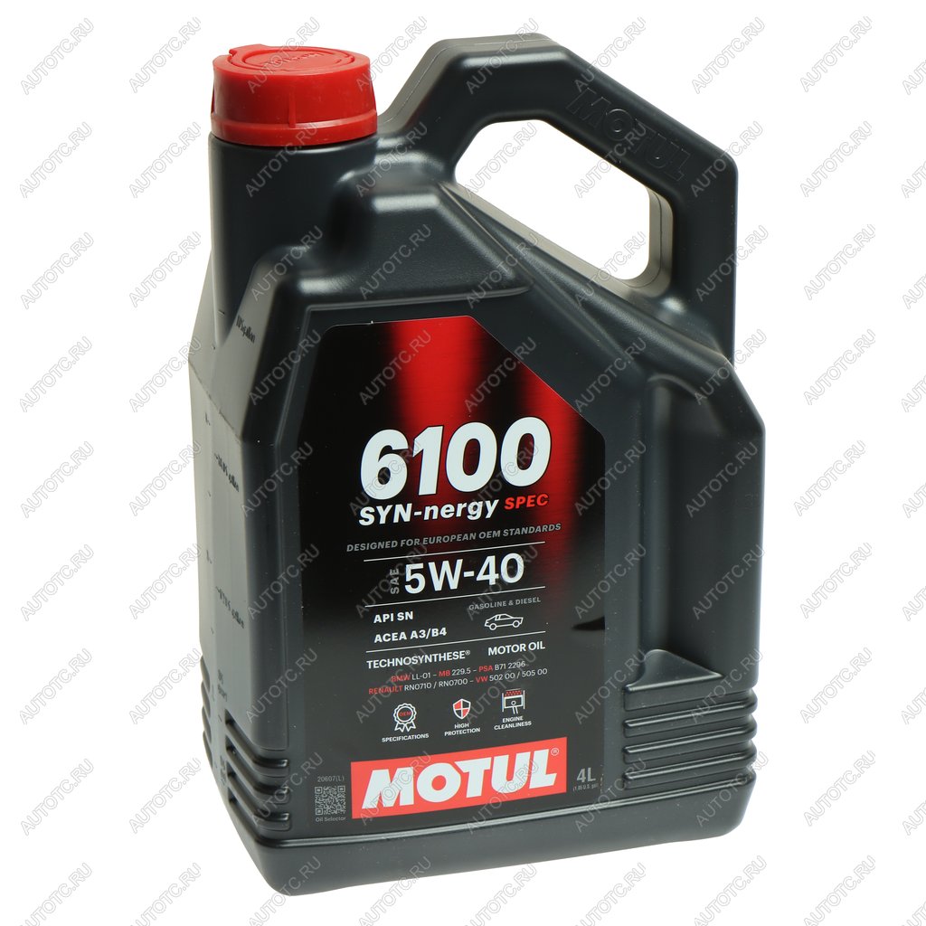 4 599 р. Масло моторное 6100 SYNERGIE 5W40 псинт.4л MOTUL MOTUL 112926  с доставкой в г. Вологда