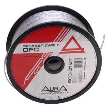 16 999 р. Кабель акустический 16Ga (2х1.5мм) 100м бухта AURA AURA scc-315t бухта 100м  с доставкой в г. Вологда. Увеличить фотографию 1