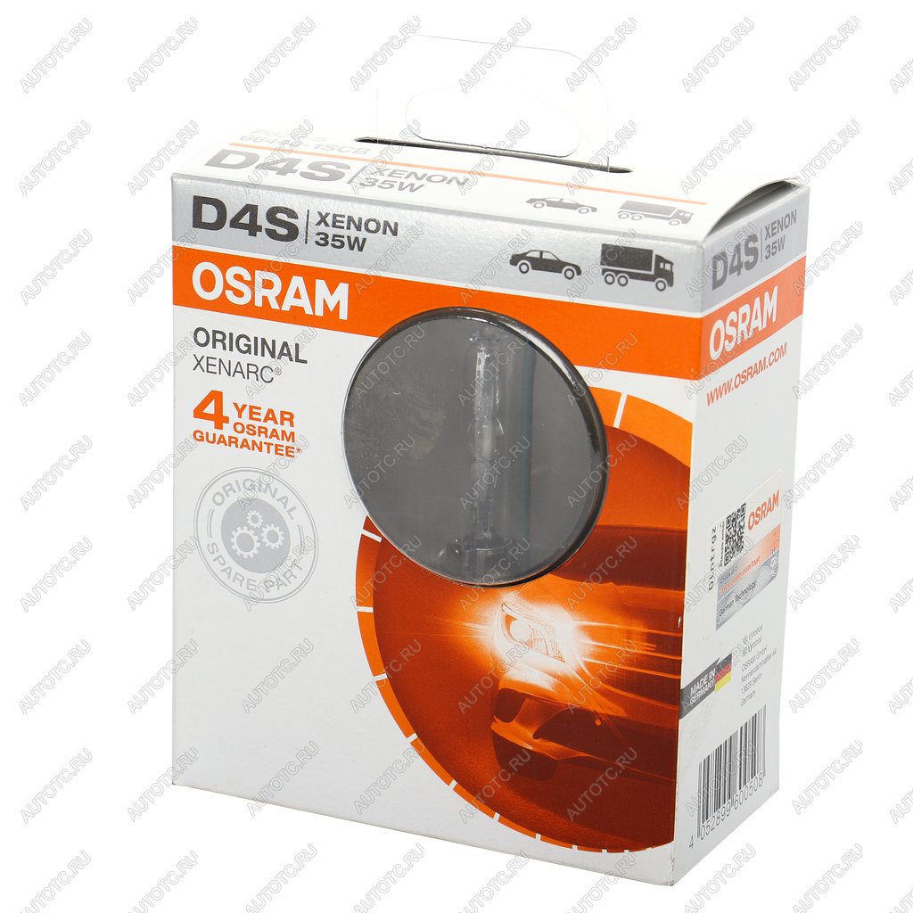 5 199 р. Лампа ксеноновая D4S 35W P32d-5 4300K 42V 3200лм блистер (1шт.) Original OSRAM OSRAM 66440-scb  с доставкой в г. Вологда