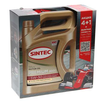 2 669 р. Масло моторное PREMIUM 9000 A3B4 5W30 синт.4+1л SINTEC SINTEC 600228  с доставкой в г. Вологда. Увеличить фотографию 3