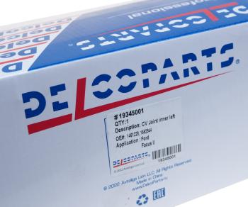 3 399 р. ШРУС внутренний FORD Focus (03-) передний левый DELCOPARTS DELCOPARTS 19345001  с доставкой в г. Вологда. Увеличить фотографию 5