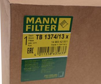 2 499 р. Фильтр-патрон MAN MERCEDES VOLVO IVECO осушителя воздуха MANN MANN tb137413x  с доставкой в г. Вологда. Увеличить фотографию 3