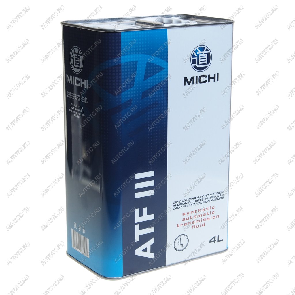 2 479 р. Масло трансмиссионное ATF 3 DEXRON III синт.4л MICHI MICHI 4637509  с доставкой в г. Вологда