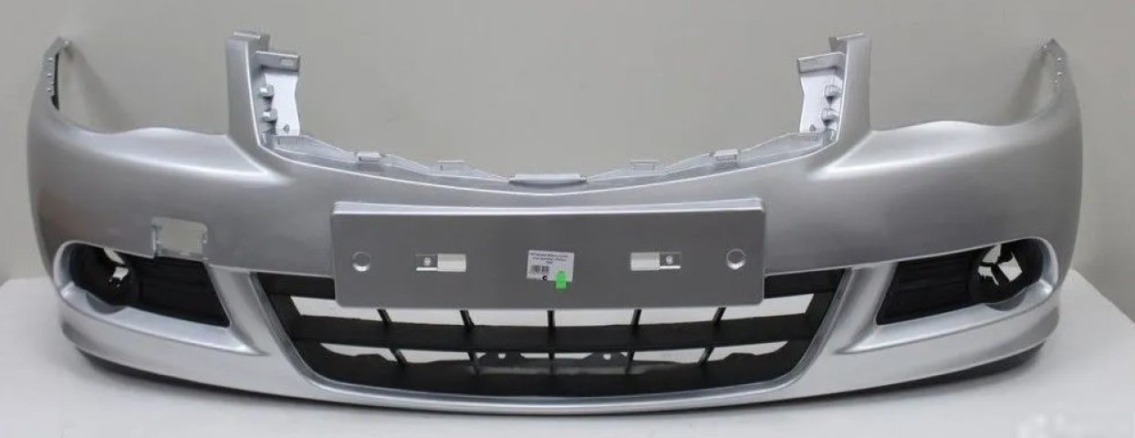 7 799 р. Бампер передний DAR (окрашенный)  Nissan Almera  G15 (2012-2019) седан (Platina ZBD (Серебро))  с доставкой в г. Вологда