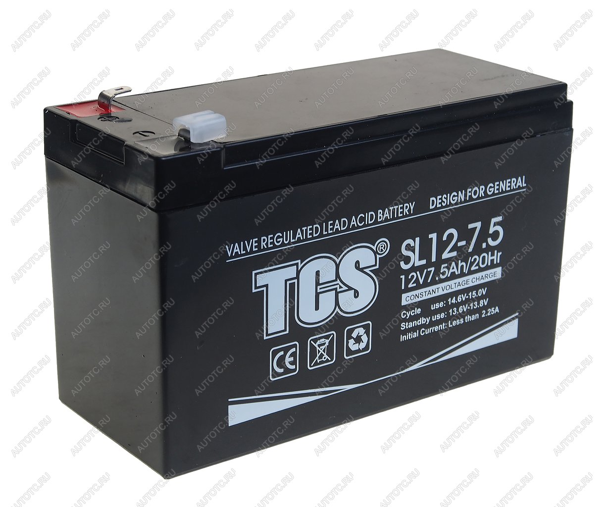 2 149 р. Аккумулятор TCS SL 7.5Ач TCS 6ст7.5 sl 12-7.5  с доставкой в г. Вологда