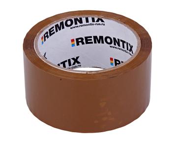 82 р. Скотч упаковочный 50ммх57м коричневый REMONTIX REMONTIX 6448  с доставкой в г. Вологда. Увеличить фотографию 1