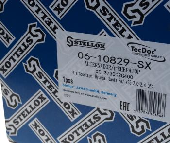 17 999 р. Генератор HYUNDAI Santa Fe (12-) (2.4) KIA Sorento (12-) (2.4) (130A,13.5V) STELLOX STELLOX 0610829sx  с доставкой в г. Вологда. Увеличить фотографию 5
