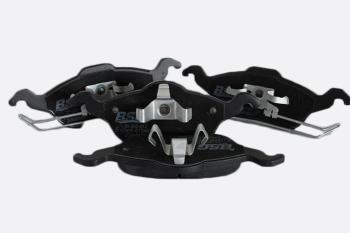 1 599 р. Колодки тормозные FORD Focus 1 (98-04) передние (4шт.) BSG BSG bsg30200018  с доставкой в г. Вологда. Увеличить фотографию 1