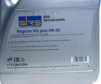 5 649 р. Масло моторное MAGNUM NG PLUS 5W30 синт.4л SRS SRS 4033885002315  с доставкой в г. Вологда. Увеличить фотографию 2