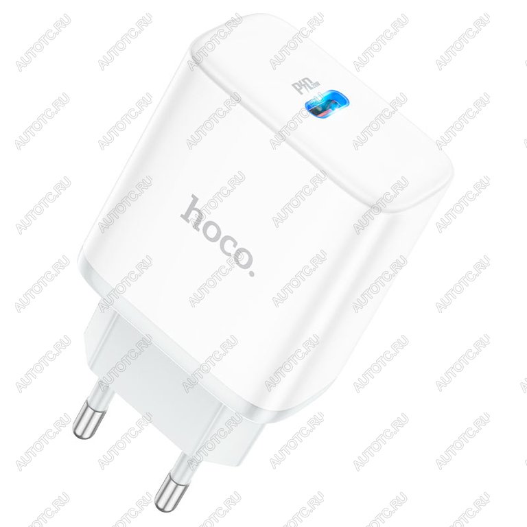 379 р. Устройство зарядное в розетку 1USB Type C HOCO HOCO c104a white  с доставкой в г. Вологда