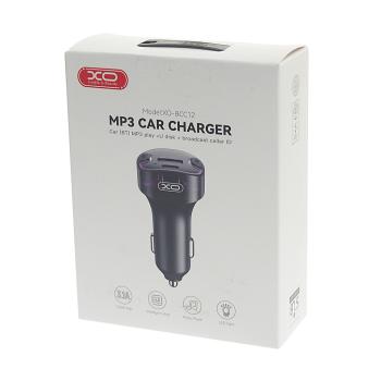 1 049 р. Устройство зарядное в прикуриватель с трансмиттером (bluetooth,hands free) черное XO XO bcc12 black  с доставкой в г. Вологда. Увеличить фотографию 3
