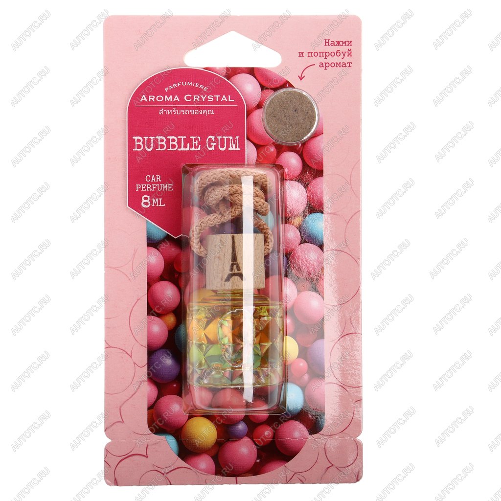 173 р. Ароматизатор подвесной жидкостный (bubble gum) с деревянной крышкой 8г Aroma Cristal FOUETTE FOUETTE crys-05  с доставкой в г. Вологда