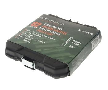 2 199 р. Набор сверл по металлу 1.5-10.0мм HSS (92шт.) в кейсе ROCKFORCE ROCKFORCE rf-924u92  с доставкой в г. Вологда. Увеличить фотографию 3