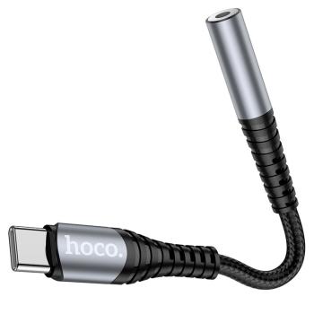 319 р. Переходник USB Type C на jack 3.5 черный HOCO HOCO ls33 черный  с доставкой в г. Вологда. Увеличить фотографию 3