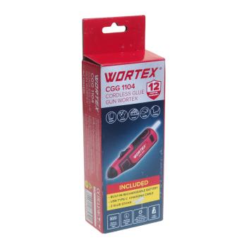 2 259 р. Пистолет клеевой аккумуляторный 4.0В 1.5Ач 7.2мм WORTEX WORTEX cgg 1104  с доставкой в г. Вологда. Увеличить фотографию 4