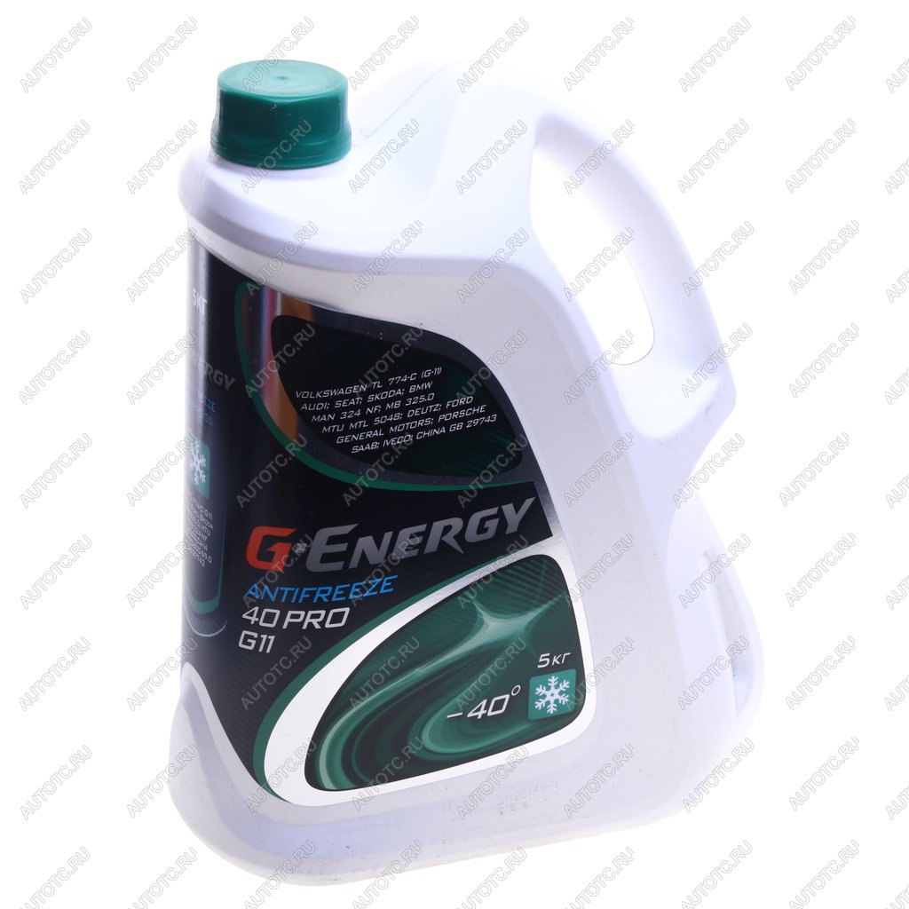 1 239 р. Антифриз зеленый -40C PRO 5кг G11 G-ENERGY GAZPROMNEFT 002422210300  с доставкой в г. Вологда