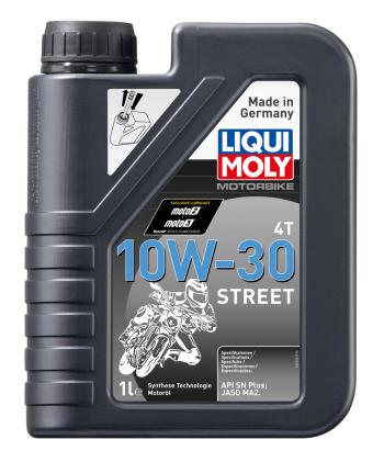 1 699 р. Масло моторное для 4-х тактных двигателей MOTORBIKE 4T STREET 10W30 синт.1л LIQUI MOLY LIQUI MOLY 2526  с доставкой в г. Вологда. Увеличить фотографию 1