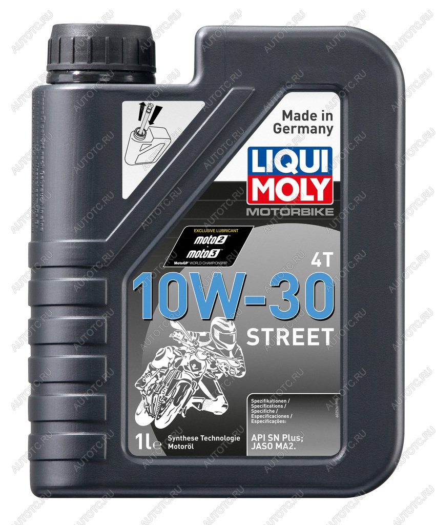 1 699 р. Масло моторное для 4-х тактных двигателей MOTORBIKE 4T STREET 10W30 синт.1л LIQUI MOLY LIQUI MOLY 2526  с доставкой в г. Вологда