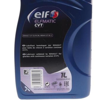 1 939 р. Масло трансмиссионное ELFMATIC CVT 1л ELF ELF 213876  с доставкой в г. Вологда. Увеличить фотографию 2