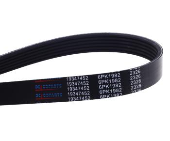 829 р. Ремень приводной поликлиновой 6PK1980 CHEVROLET Captiva (11-) (2.4),Malibu (12-) DELCOPARTS DELCOPARTS 19347452  с доставкой в г. Вологда. Увеличить фотографию 3