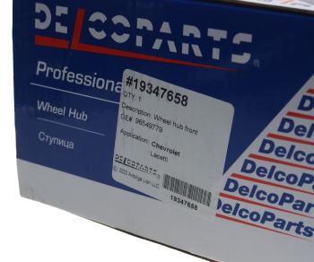 1 959 р. Ступица CHEVROLET Lacetti (03-) передняя DELCOPARTS DELCOPARTS 19347658  с доставкой в г. Вологда. Увеличить фотографию 6